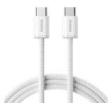 Baseus DYNAMIC 4 adatkábel (Type-C - Type-C, 100W, PD gyorstöltő, cipőfűző, 200cm) FEHÉR