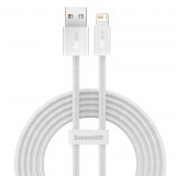 Baseus Dynamic USB- Lightning kábel, 2.4A, 1m, fehér (CALD000402) (CALD000402) - Adatkábel