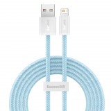 Baseus Dynamic USB- Lightning kábel, 2.4A, 1m, kék (CALD000403) (CALD000403) - Adatkábel