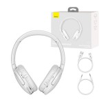 Baseus Encok D02 Pro Headset Vezetékes és vezeték nélküli Fejpánt Zene USB C-típus Bluetooth Fehér