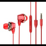 BASEUS ENCOK fülhallgató SZTEREO (3.5mm jack, nyakba akasztható, mikrofon, dinamikus hangzás) PIROS (NGH10-09) (NGH10-09) - Fülhallgató