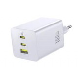 Baseus ENERFILL FE11 hálózati töltő USB+2 Type-C aljzat (100W, PD gyorstöltő 3.0) FEHÉR