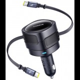 Baseus Enjoyment Max Car Charger C+C Cables 60W Black (C00035507121-01)
