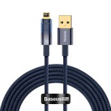 Baseus Explorer USB-Lightning kábel 2,4A 2m (kék (CATS000503) (CATS000503) - Adatkábel