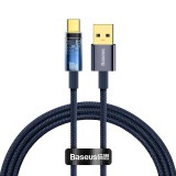 Baseus Explorer USB-USB-C kábel 100W 1m kék (CATS000203) (CATS000203) - Adatkábel