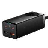 Baseus GaN3 Pro töltő adapter 2xUSB-C+2xUSB-C+AC 65W fekete (PSZM000901) (PSZM000901)