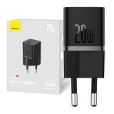 Baseus GaN5 Mini USB-C hálózati töltő 20W fekete (CCGN050101) (CCGN050101)