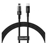 Baseus GEM adatkábel (USB - lightning, 20W, PD gyorstöltő, cipőfűző, 100cm) FEKETE