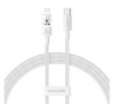 Baseus GEM adatkábel (USB - lightning, 20W, PD gyorstöltő, cipőfűző, 200cm) FEHÉR