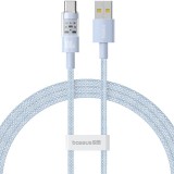 Baseus Gem USB-A apa - USB-C apa Adat és gyorstöltő kábel 1m - Fehér (P10373002311-00)