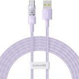 Baseus Gem USB-A apa - USB-C apa Adat és gyorstöltő kábel 2m - Lila (P10373002511-01)