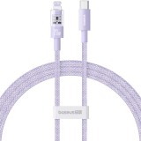 Baseus Gem USB-C apa - Lightning apa Adat és gyorstöltő kábel 1m - Lila (P10373001511-00)