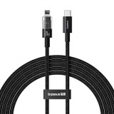 Baseus Gem USB-C apa - Lightning apa Adat és gyorstöltő kábel 2m - Fekete (P10373001111-01)
