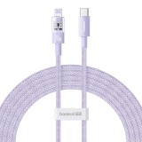 Baseus Gem USB-C apa - Lightning apa Adat és gyorstöltő kábel 2m - Lila (P10373001511-01)