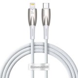 Baseus Glimmer Series USB-C - Lightning kábel 2m fehér (CADH000102) (CADH000102) - Adatkábel