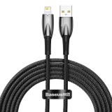 Baseus Glimmer Series USB - Lightning kábel 2m fekete (CADH000301) (CADH000301)