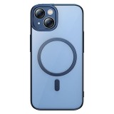 Baseus Glitter iPhone 14 Plus átlátszó mágneses tok és üvegfólia kék (ARMC010603) (ARMC010603) - Telefontok