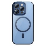 Baseus Glitter iPhone 14 Pro Max Átlátszó mágneses tok és üvegfólia kék (ARMC010703) (ARMC010703) - Telefontok
