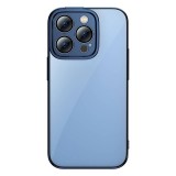 Baseus Glitter iPhone 14 Pro Max Átlátszó tok és üvegfólia kék ARMC021503) (ARMC021503) - Kijelzővédő fólia