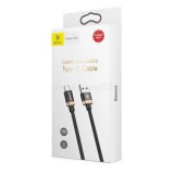 Baseus Golden Belt Series 3A 1,5m USB 3.0 - USB Type-C fekete-arany kábel (CATGB-A1V)