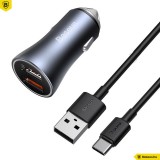 Baseus Golden Contactor Pro 40W Car Charger Grey TZCCJD-A0G
