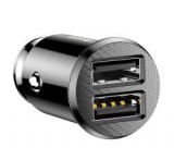 Baseus GRAIN autós töltő 2 USB aljzat (15W, túlfeszültség elleni védelem) FEKETECCALL-ML01