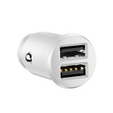 Baseus Grain autós töltő 2x USB 5V 3.1A, fehér (CCALL-ML02) (CCALL-ML02)