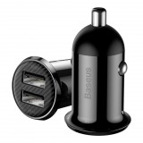 Baseus Grain Pro autós töltő 2x USB 4.8A, fekete (CCALLP-01) (CCALLP-01) - Autós Töltők