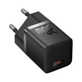 Baseus hálózati töltő (USB-C, 30W, GaN5, fekete)