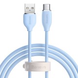 Baseus Jelly USB-A - USB-C kábel 2m kék (CAGD010103) (CAGD010103) - Adatkábel