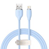 Baseus Jelly USB-Lightning kábel, 2.4A, 1.2m, kék (CAGD000003) (CAGD000003) - Adatkábel