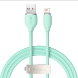 Baseus Jelly USB-Lightning kábel, 2.4A, 1.2m, zöld (CAGD000006) (CAGD000006) - Adatkábel