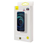 BASEUS képernyővédő üveg (2.5D lekerekített szél, ultravékony, karcálló, betekintés elleni védelem, 0.3mm, 9H) ÁTLÁTSZÓ Apple iPhone 14 Pro