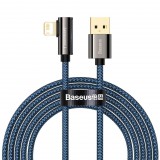 Baseus Legend Series Lightning derékszögű USB-kábel, 2,4 A, 2m, kék (CACS000103 ) (CACS000103) - Adatkábel