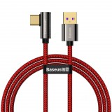 Baseus Legend Series USB-C ferde töltőkábel, 66 W, 1m, piros (CACS000409 ) (CACS000409) - Adatkábel