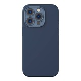 Baseus Liquid Silica iPhone 14 Pro átlatszó mágneses tok és üvegfólia kék (ARYC000503) - Telefontok