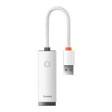 Baseus Lite Series USB – RJ45 hálózati adapter fehér (WKQX000102) (WKQX000102)