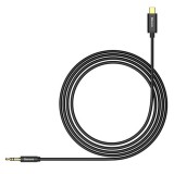 Baseus M01 Yiven USB Type-C – 3,5 mm jack audió kábel, 1.2m, fekete