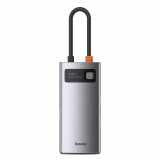 Baseus Metal Gleam Series 4az1-ben hub, USB-C --> USB 3.0 + USB 2.0 + HDMI + USB-C PD (CAHUB-CY0G) (CAHUB-CY0G)