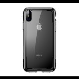 BASEUS műanyag telefonvédő (szilikon keret, közepesen ütésálló, légpárnás keret) FEKETE [Apple iPhone XS Max 6.5] (WIAPIPH65-YJ01)