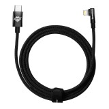 Baseus MVP USB-C Lightning kábel 20W, 2m (Fekete)