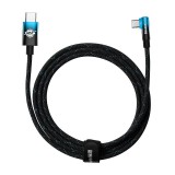 Baseus MVP2 USB-C - USB-C kábel 100W 2m fekete kék (CAVP000721) (CAVP000721) - Adatkábel