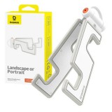 Baseus Összecsukható telefonállvány fehér (B10556600211-00) (B10556600211-00)