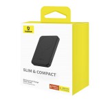 Baseus P10022107113-00 külső akkumulátor Lítium-polimer (LiPo) 5000 mAh Vezeték nélkül tölthető Fekete