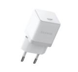 BASEUS PALM hálózati töltő Type-C aljzat (30W, PD gyorstöltő 3.0) FEHÉR