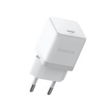 Baseus palm hálózati töltő type-c aljzat (30w, pd gyorstöltő 3.0) fehér