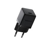 Baseus palm hálózati töltő type-c aljzat (30w, pd gyorstöltő 3.0) fekete