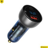 Baseus Particular 65W Car Charger Silver CCKX-C0A