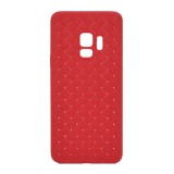 BASEUS Samsung Galaxy S9 (SM-G960) bv szilikon telefonvédő (fonott minta) piros