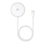 BASEUS SIMPLE MINI4 asztali töltő (15W, wireless, gyorstöltő, MagSafe, Qi2) EZÜST Apple iPhone Air, Google Pixel 10, Google Pixel 10 Pro